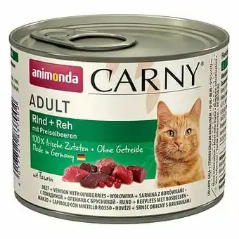 Zooplus 6x200g Adult Kalkoen, Kip & Garnalen Animonda Carny Kattenvoer aanbieding