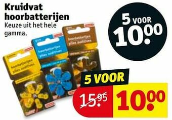 Kruidvat Kruidvat hoorbatterijen aanbieding