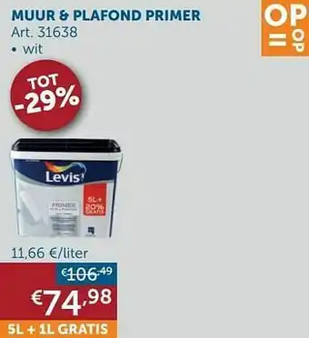Zelfbouwmarkt Muur + plafond primer wit aanbieding