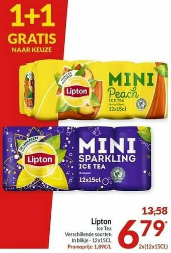 Intermarché Lipton ice tea aanbieding