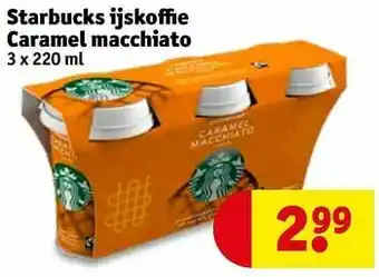 Kruidvat Starbucks ijskoffie caramel macchiato aanbieding