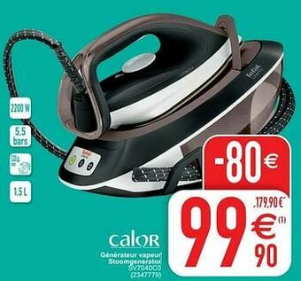 Cora Calor générateur vapeur stoomgenerator sv7040c0 aanbieding