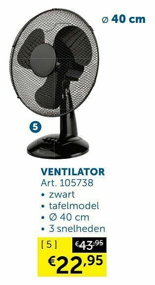 Zelfbouwmarkt Ventilator aanbieding