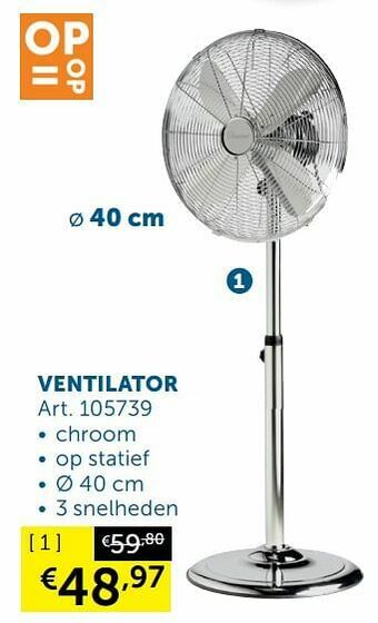 Zelfbouwmarkt Ventilator aanbieding