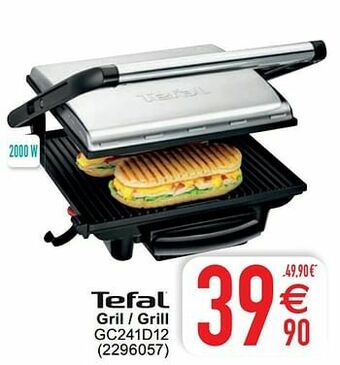 Cora Tefal gril - grill gc241d12 aanbieding