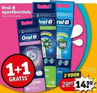 Kruidvat Oral-b opzetborstels cross action aanbieding