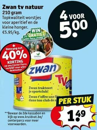Kruidvat Zwan tv natuur aanbieding