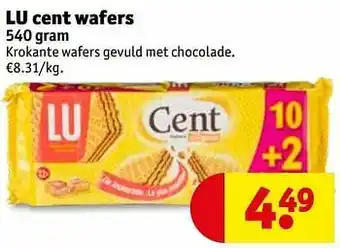 Kruidvat Lu cent wafers aanbieding