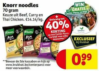 Kruidvat Knorr noodles aanbieding