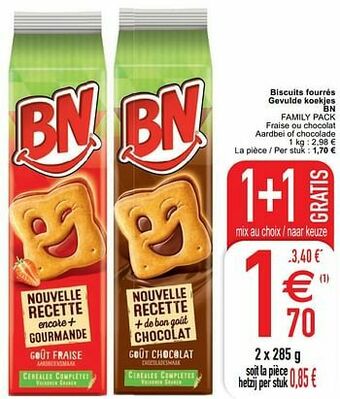 Cora Biscuits fourrés gevulde koekjes bn family pack aanbieding