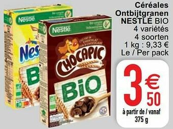 Cora Céréales ontbijtgranen nestlé bio aanbieding