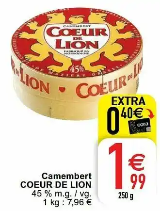 Cora Camembert coeur de lion aanbieding