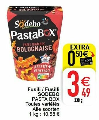 Fusili - fusilli sodebo pasta box