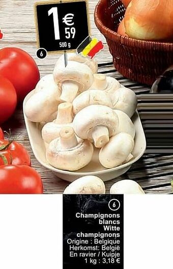 Champignons blancs witte champignons