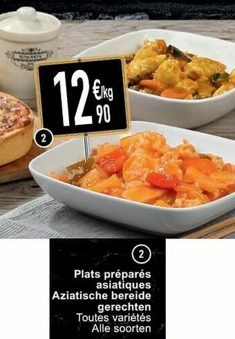 Cora Plats préparés asiatiques aziatische bereide gerechten aanbieding