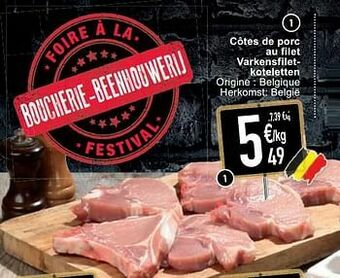 Cora Côtes de porc au filet varkensfiletkoteletten aanbieding