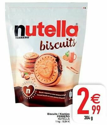 Cora Biscuits - koekjes ferrero nutella aanbieding