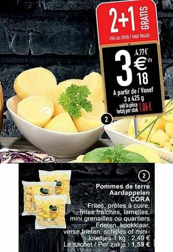 Cora Pommes de terre aardappelen cora aanbieding