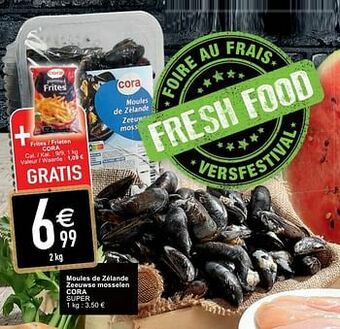 Cora Moules de zélande zeeuwse mosselen cora super aanbieding