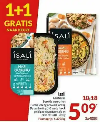 Intermarché Isali aziatische bereide gerechten bami coreng of nasi coreng aanbieding