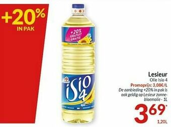 Intermarché Lesieur olie isio 4 aanbieding
