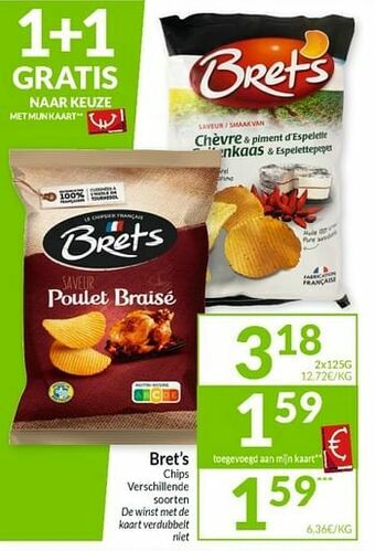 Intermarché Bret`s chips aanbieding