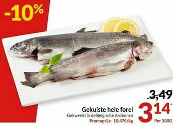 Intermarché Gekuiste hele forel aanbieding