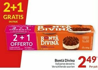Intermarché Bontà divina italiaanse desserts aanbieding