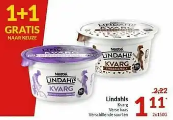 Intermarché Lindahls kvarg verse kaas aanbieding