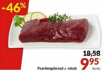 Intermarché Paardengebraad of -steak aanbieding