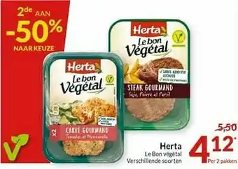 Intermarché Herta le bon végétal aanbieding