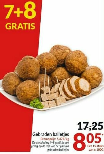 Intermarché Gebraden balletjes aanbieding