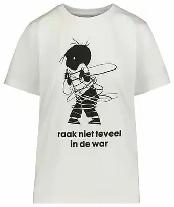 HEMA HEMA Dames T-shirt Jip In De War Wit (wit) aanbieding