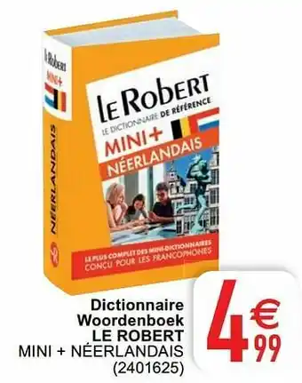 Cora Dictionnaire woordenboek le robert mini + néerlandais aanbieding