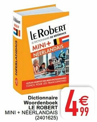 Cora Dictionnaire woordenboek le robert mini + néerlandais aanbieding