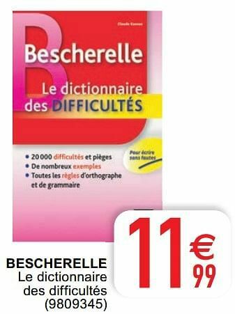 Cora Bescherelle le dictionnaire des difficultés aanbieding