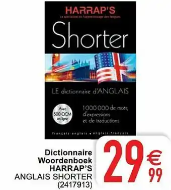 Dictionnaire woordenboek harrap’s anglais shorter
