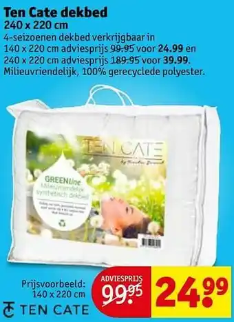 Kruidvat Ten cate dekbed aanbieding