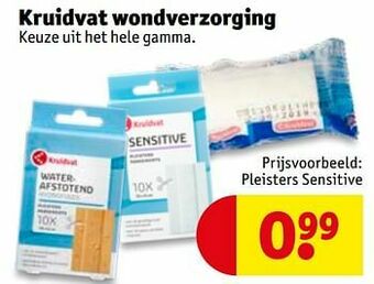 Kruidvat Pleisters sensitive aanbieding