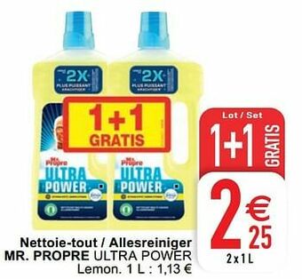 Cora Nettoie-tout - allesreiniger mr. propre ultra power aanbieding