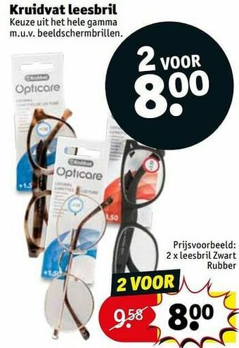 Kruidvat Leesbril zwart rubber aanbieding