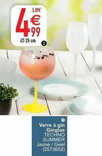 Cora Verre à gin ginglas techno summer aanbieding