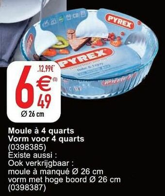 Moule à 4 quarts vorm voor 4 quarts