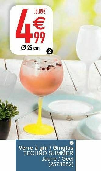 Cora Verre à gin - ginglas techno summer aanbieding