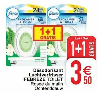 Cora Désodorisant luchtverfrisser febreze toilet aanbieding