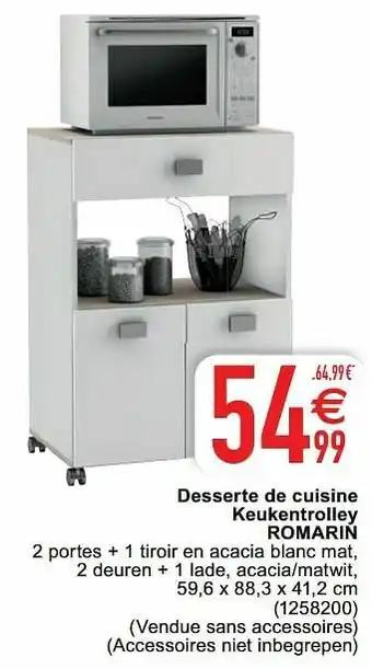 Cora Desserte de cuisine keukentrolley romarin aanbieding