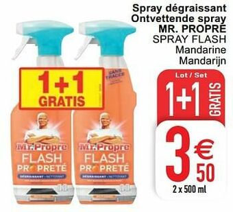 Cora Spray dégraissant ontvettende spray mr. propre spray flash aanbieding
