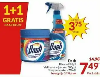 Intermarché Dash diamond bright vlekkenverwijderaar of spray ontvlekker aanbieding