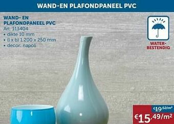 Zelfbouwmarkt Wand- en plafondpaneel pvc aanbieding