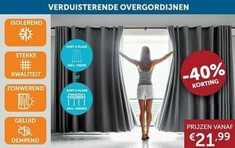 Zelfbouwmarkt Verduisterende overgordijnen aanbieding